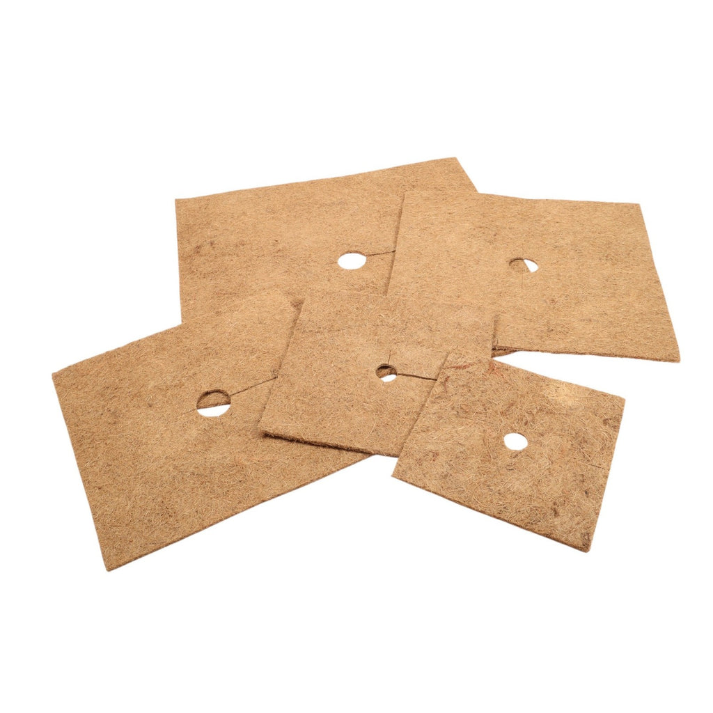 Wacredo Square Coconut Frost Protection Mat for Plants - Available in 25, 30, 38, 45, and 60 cm Sizes