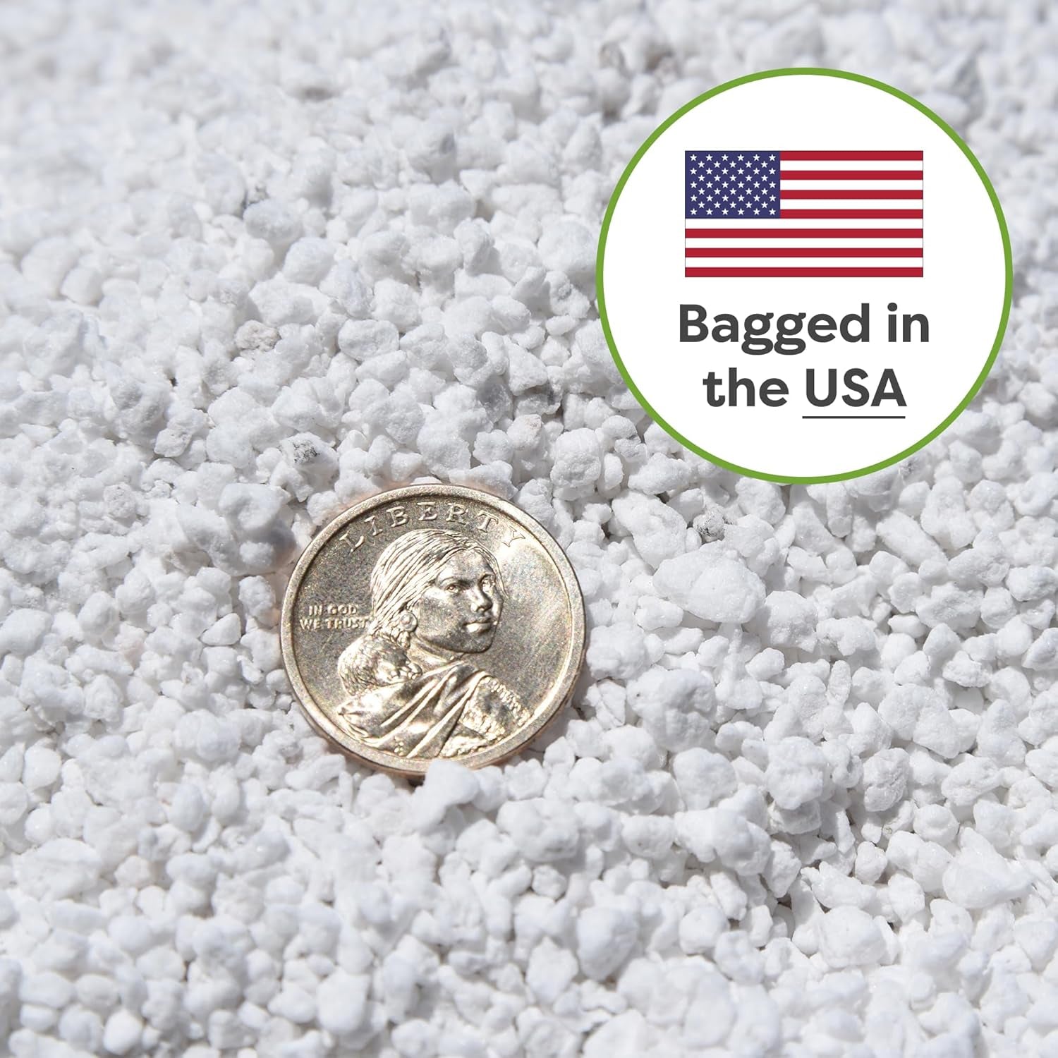 Enhance Your Plants' Growth with Organic Perlite by  - 8Qts for Optimal Drainage in Indoor & Outdoor Containers!