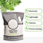 Enhance Your Plants' Growth with Organic Perlite by  - 8Qts for Optimal Drainage in Indoor & Outdoor Containers!