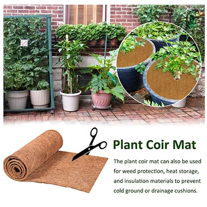 Natural Coconut Coir Reptile Carpet Mat - Eco-Friendly Bedding & Insulation for Reptiles, Flowerpots, and Baskets