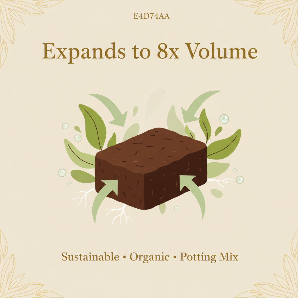 Organic Coco Coir Bricks Lot 1-16 Coconut Fiber Growing Medium Potting Soil Pets