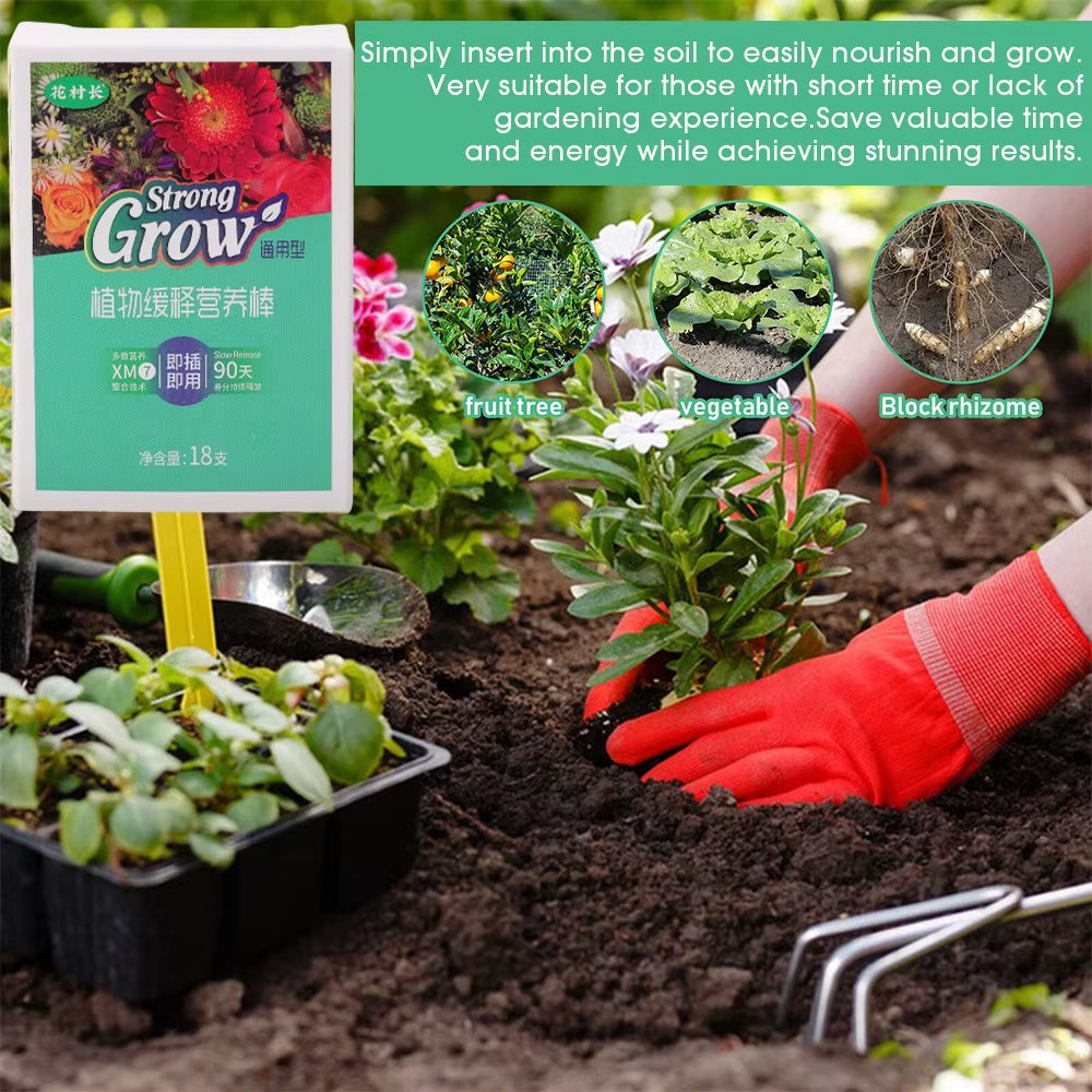 Universal Plant Nutrition Stick - Boost Indoor Flower Growth with Rooting Fertilizer Bar for Lush Gardens