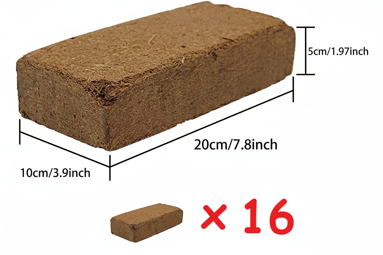 Coconut Bricks 100% Organic (9L Yield)