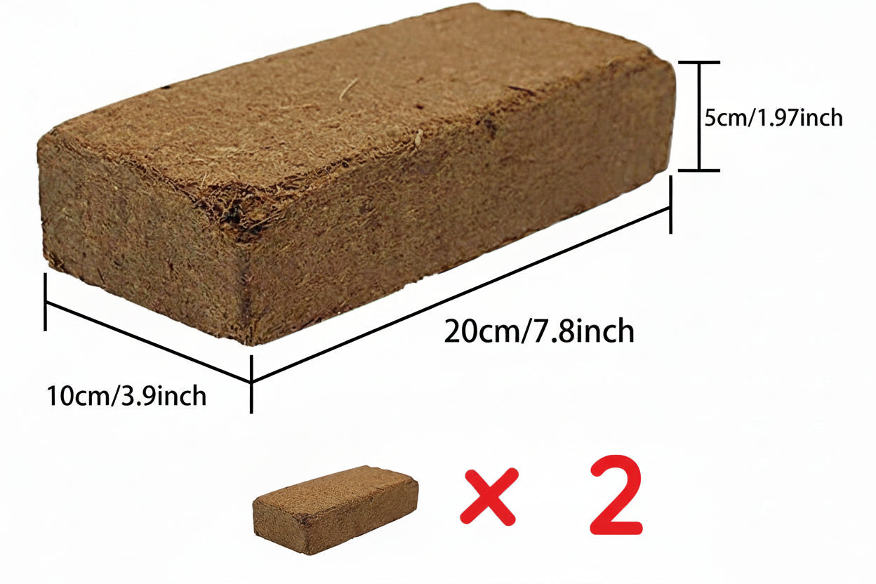 Organic Coco Coir Bricks Lot 1-16 Coconut Fiber Growing Medium Potting Soil Pets