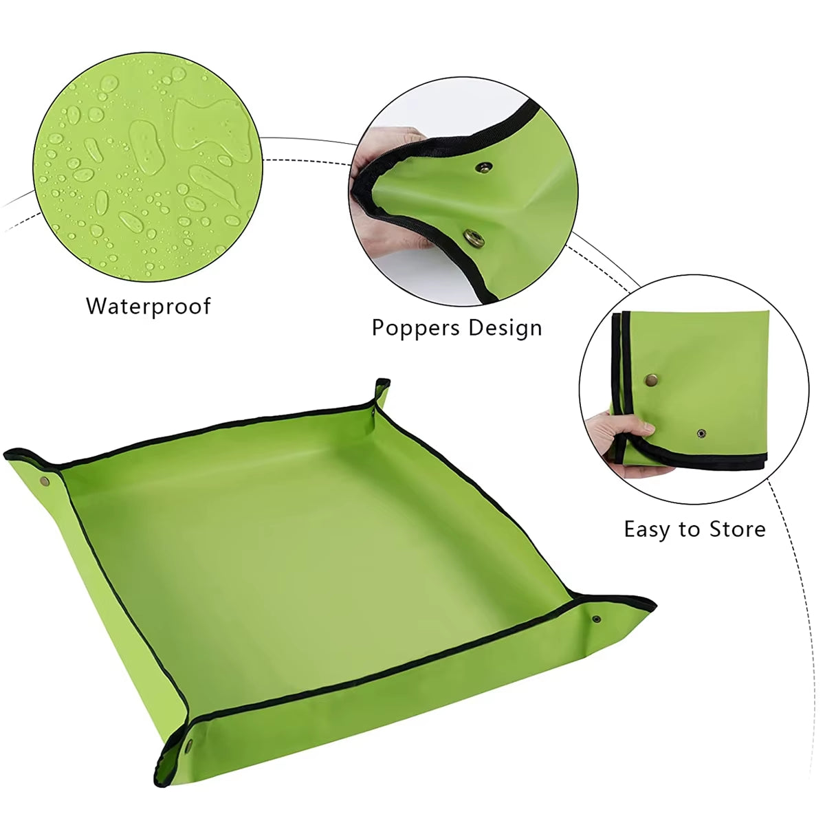 Versatile Waterproof Gardening Mat for Easy Succulent Repotting and Plant Transplanting - 30-100CM Size Options