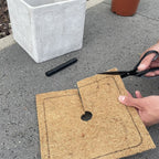 Wacredo Square Coconut Frost Protection Mat for Plants - Available in 25, 30, 38, 45, and 60 cm Sizes